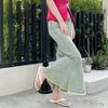 Solid Color Square Toe Flip Flops for Women Soft Non Slip Sole Casual Summer Sandals Indoor Outdoor Beach Pool Slippers