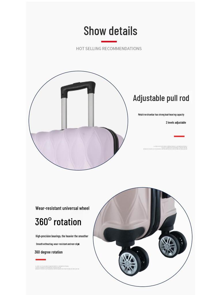 Universal Trolley Case Set: 28"/24"/20"/12" ABS Luggage with Wheels