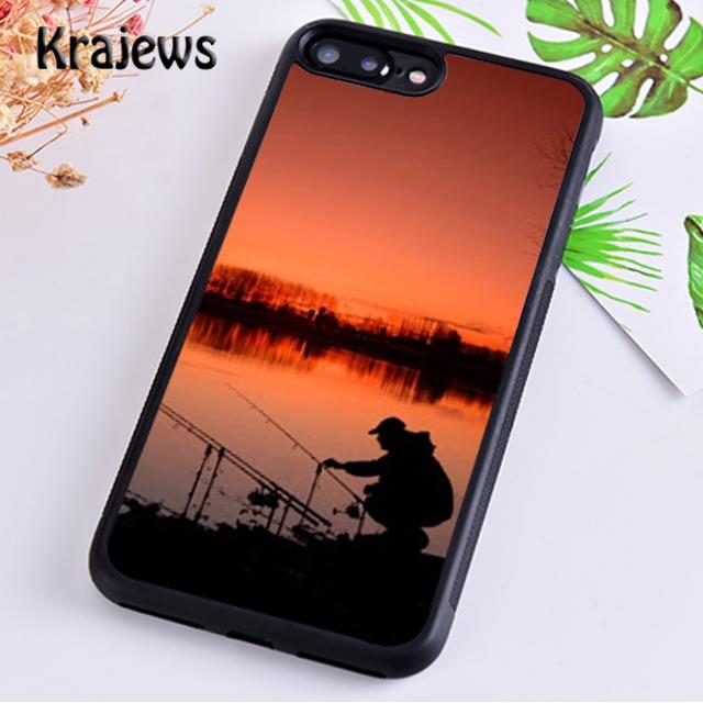 Krajews CARP FISHING RODS Soft Phone Case Cover For iPhone 17 Air 16 15 14 plus 11 12 13 pro max Plus coque Fundas