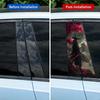 2PCS JDM Samurai Car Stickers Auto B Pillar Waterproof Center Column Decoration Cover Scratches DIY Car Doors Pillar Decals