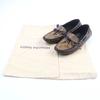 Excellent LOUIS VUITTON Driving Shoes Gloria Lyne Brown Leather Women 38.5 Used