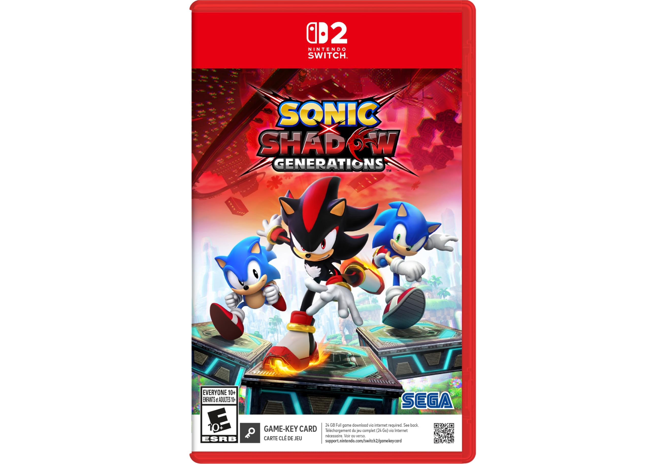 

Sonic X Shadow Generations North Switch 2 (Импорт Америка) – (Карта с игровым ключом) красный