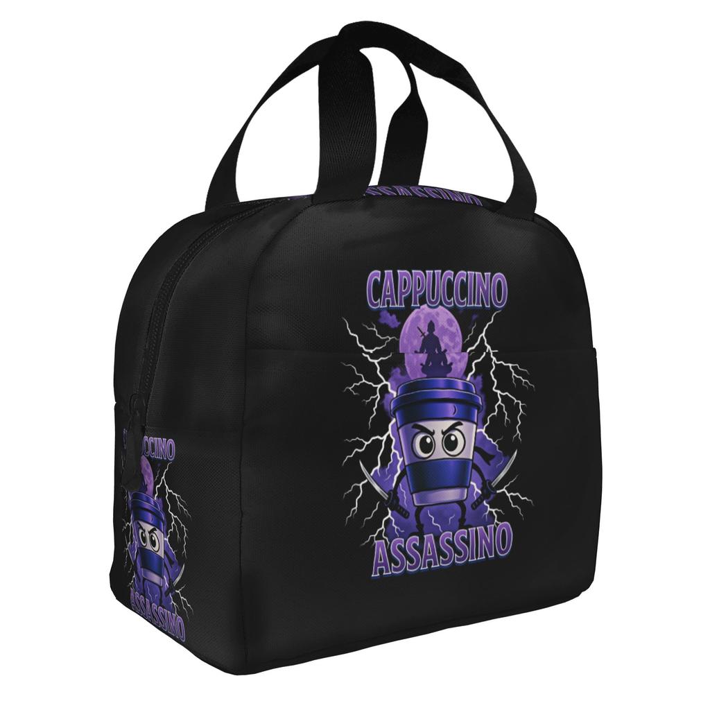 Italian Brainrot Lirili Larila Insulated Lunch Bag for Women Resuable Funny Meme Cooler Thermal Bento Box School