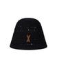 Bajal Va Patch Soft Knit Bucket Hat Black