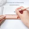 Multifunctional Compass Ruler & Pencil: 3-in-1 Tool for Students - Ideal for Exams and Learning.