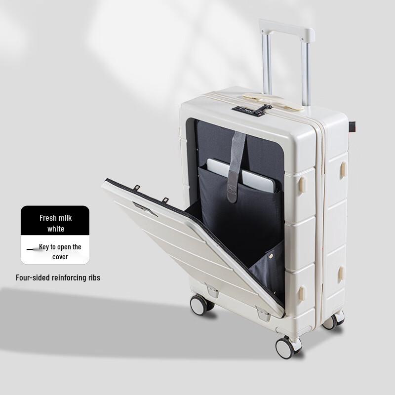 OEING Front-Opening Business Carry-on Luggage 26-inch