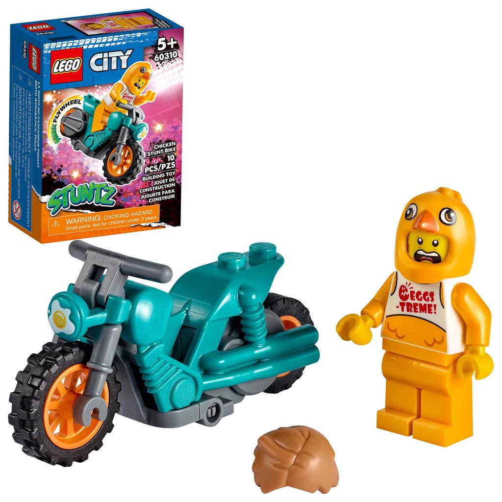 LEGO City Chicken Stunt Bike 60310 Building Kit (10 Pieces)