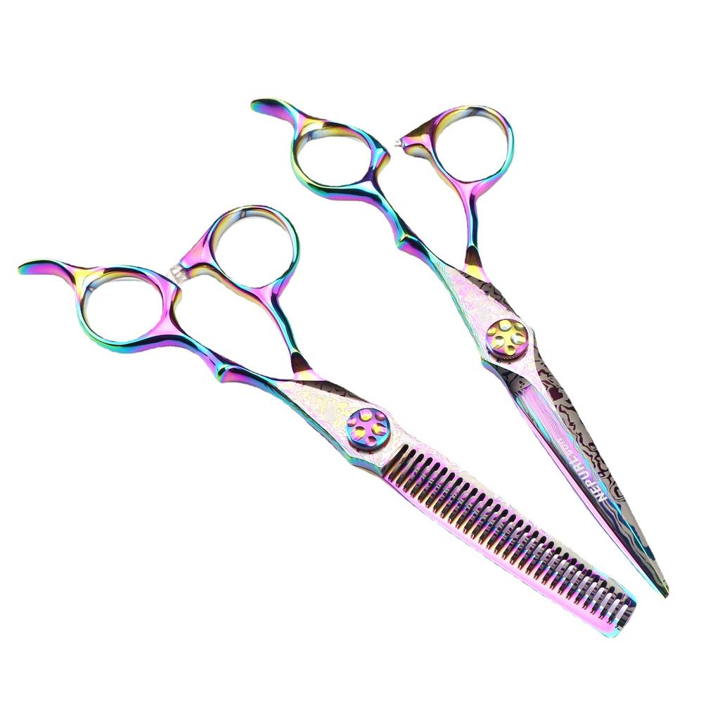 6.0 inch color, hair scissors, hair scissors, tooth scissors, bangs scissors, tooth scissors, thin