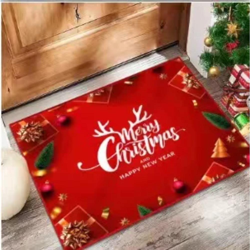 Christmas Door Mat Entry Door Mat Home Festive Cartoon Mat Non-Slip