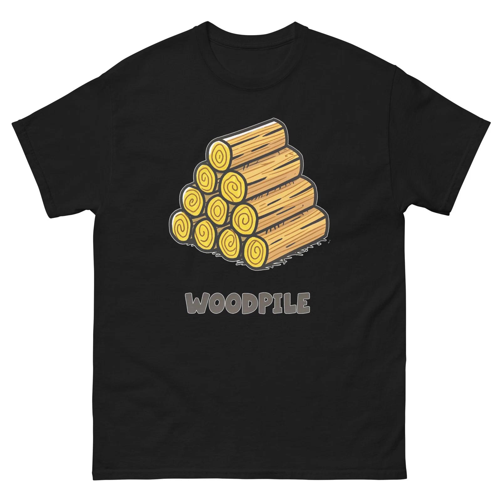 Woodpile Farming Rural Life Agriculture T-Shirt XL