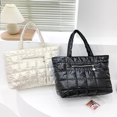 Winter Warm Ultraligh Space Casual Tote Bag High Capacity Women's Shoulder Bag Fashion Travel Shopper Female Bag Handbags MIT