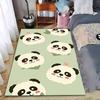 Cute Cartoon Panda Pattern Carpet for Kids Room Home Decor Green Suitable for Use As an Anti-slip for Living Room Bedroom Sofas