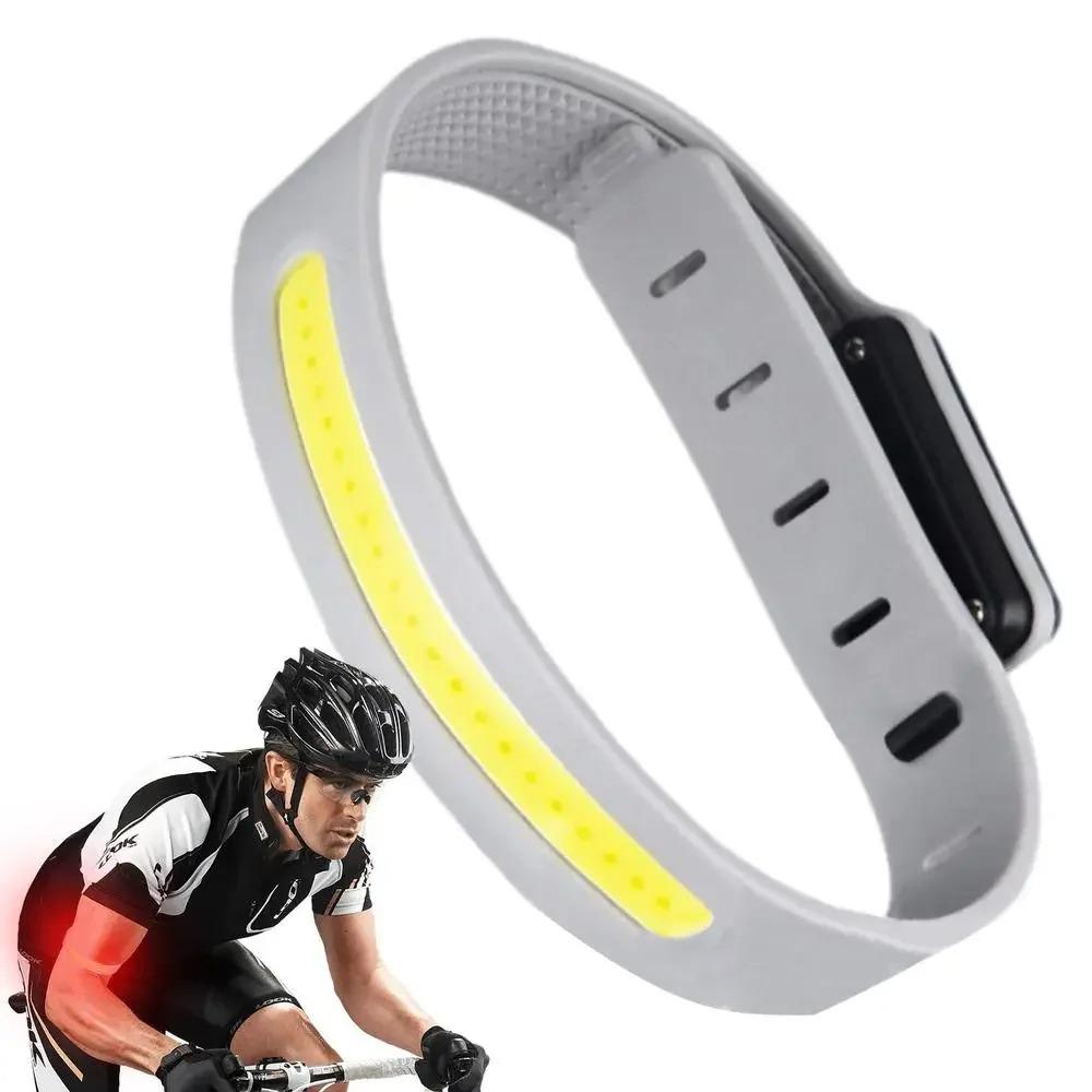 Portable COB Flashlight Built-in Battery Type-C Charging 3 Lighting Modes Sports Wristband Lantern For Camping Night Running