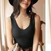 Winter Selbstheizende Thermoweste Damen V-Ausschnitt Ärmellos Body Shaper Mit Gepolstertem BH Shaper Tanktop Für Den Winter