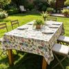 Festa di Natale Pranzo a Casa Cucina Rettangolare Cotone Lino Morbido Lavabile Tessuto Decorativo Tovaglia