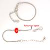DIY Handmade Beaded Children's Silver Bracelet Gift Box Set for Christmas