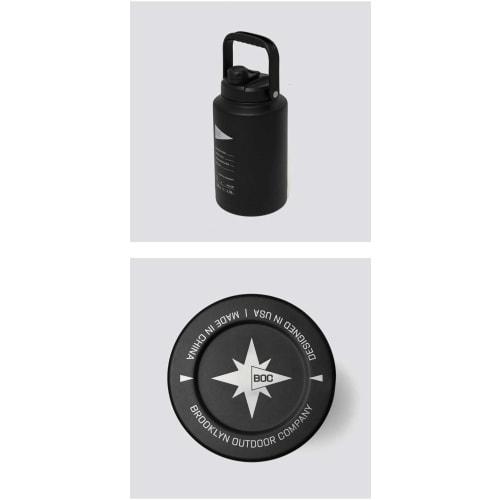 BROOKLYN OUTDOOR COMPANY (BOC) Brooklyn Outdoor Company Ice Jug, 2.5L/3.8L Capacity, Keeps Cold and Hot, Vacuum Insulated, Ideal for Camping and Outdo