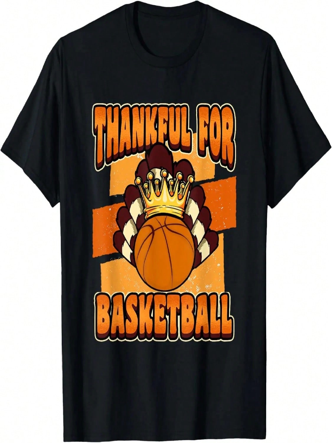 Thanksgiving Day Thankful For Basketball Turkey Ball T-Shirt S разноцветный