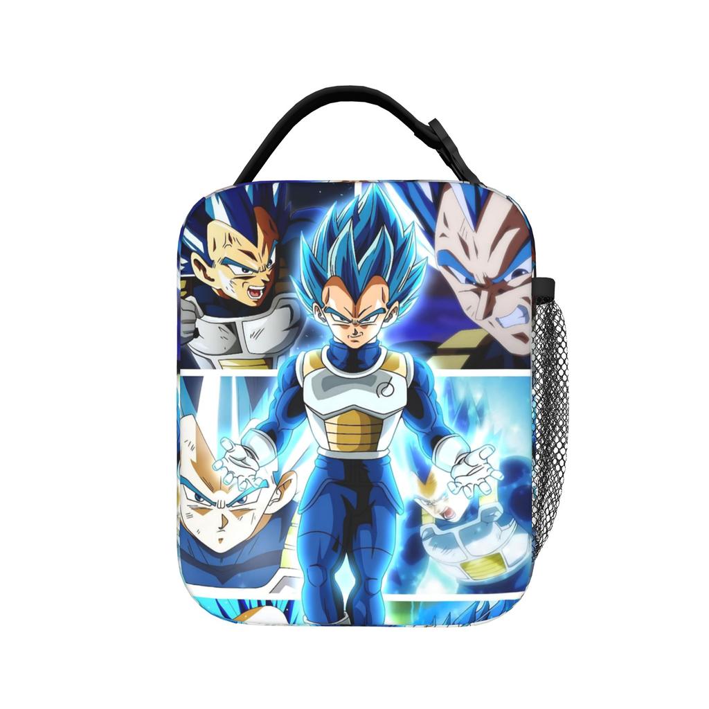 Son Goku DBZ Thermal Lunch Bags Lightweight Vegeta DBZ Lunch Container Cooler Carrier Lunch Box Tote College Journey Girls Boys