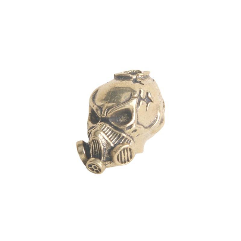 Brass Biochemical Skull Pendant Personalized DIY Accessories Knife Pendant Wealth Cloth Buckle Key Rope Pendant Small Copperware
