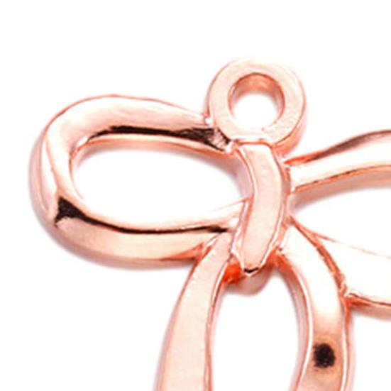 100 Pcs Bow Charms for Jewelry Making DIY Accessories Bowknot Keychain Charms Alloy Bow Shape Charms for Earrings Necklaces Bracelets Crafting