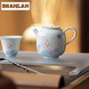 145ml Hand-painted Rabbit Teapot Elegant Tea Infuser Pot Household Tea Maker Kettle With Ball Hole Kung Fu Tea Tableware Gift