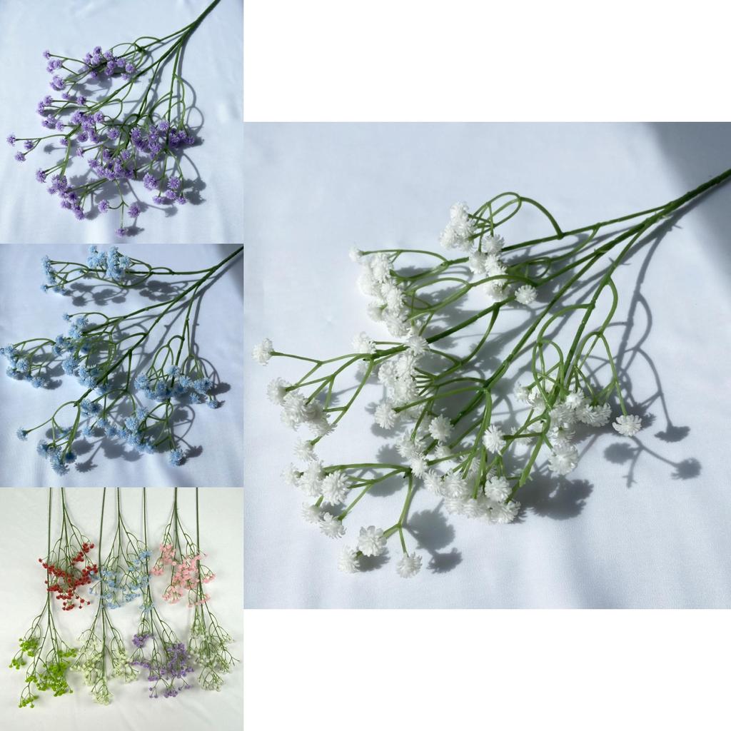 Artificial Babys Breath Bouquet Plastic Flower For Home Decor Photography Prop