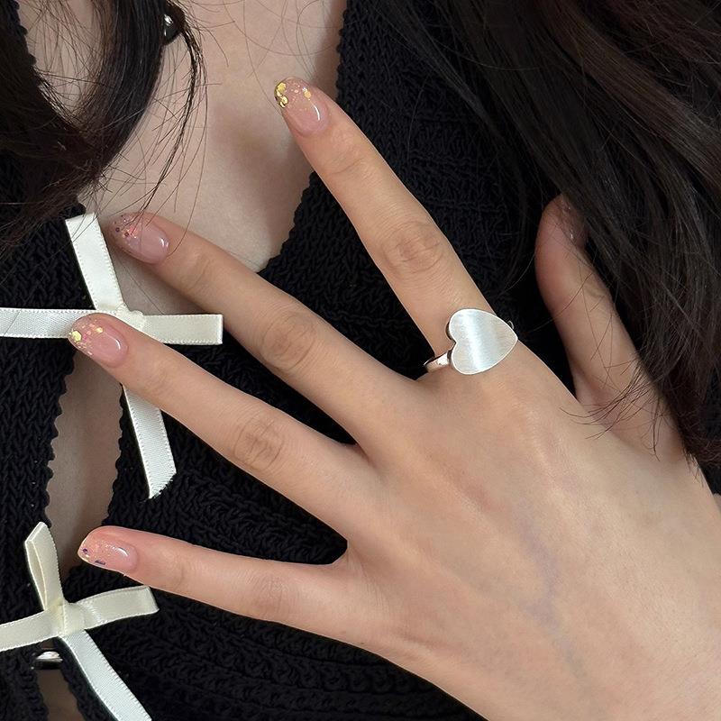 Copper Heart Trendy Shaped Ring For Women With Adjustable Size Comfort For