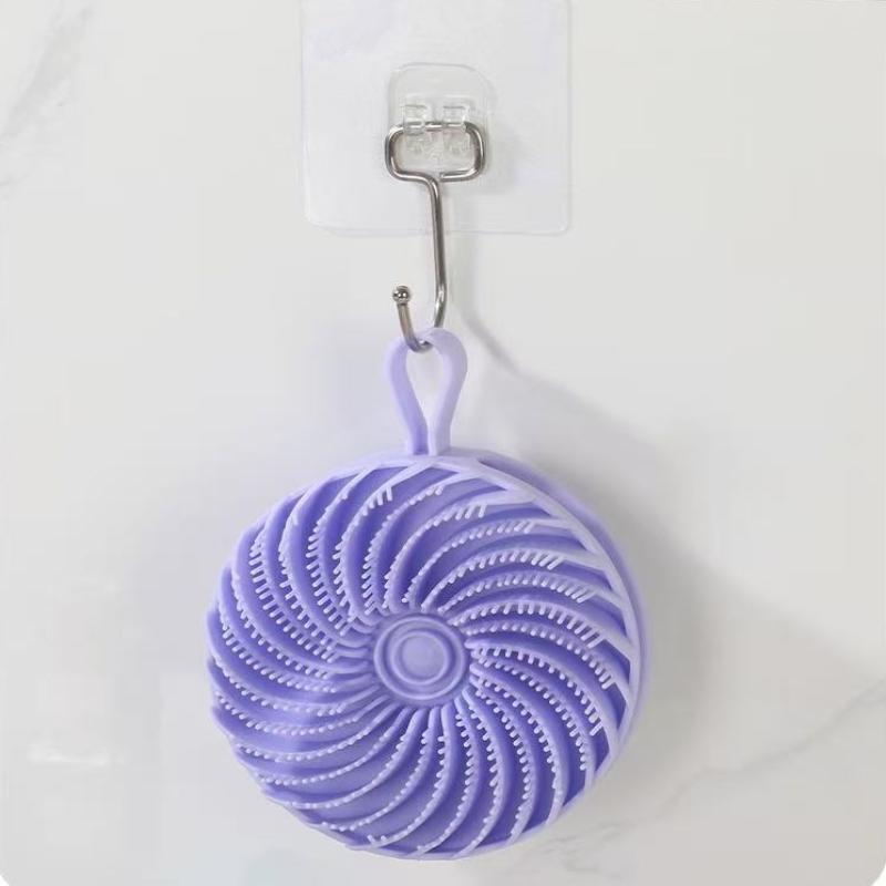 Silicone Body Scrubber Loofah Double-Sided Bath Brush,Shower Scrubber And Scalp Massager Shampoo Brush For Kids Women Men