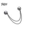 Easy Adjust Clothing Magnets Magnetic Trouser Leg Clips with Chain, Reusable Adjustable Alloy Fasteners, Cuff Folders No Damage Buckle for T-shirt Hem