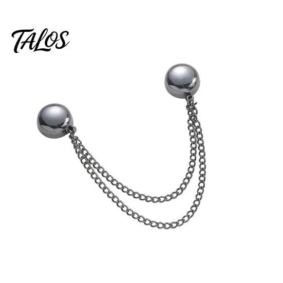 Easy Adjust Clothing Magnets Magnetic Trouser Leg Clips with Chain, Reusable Adjustable Alloy Fasteners, Cuff Folders No Damage Buckle for T-shirt Hem