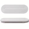 Diatomite Fast Dry Draining Tray Non Slip Wooden Feet for Bathroom Kitchen Countertop Cup Glass Drying Pad