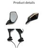 Motorcycle Modified Dual Light Rearview Mirror Led Turn Signal Rearview Mirror Thread 6Mm+ Dual Light