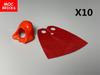 10sets MOC Blocks Cape Hood Folded Down Helmet 15428 30381 Ideal For 4cm Figures Construction Bricks Playthings Children's Dolls Gifts