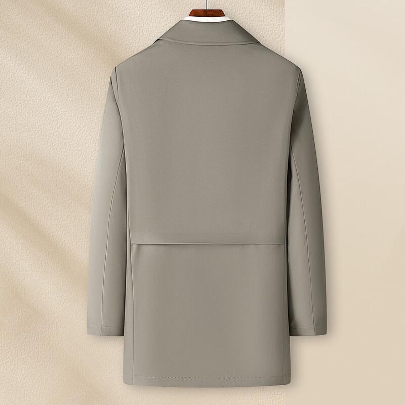 MONTAGUT Men's British Style Casual Lapel Trench Coat