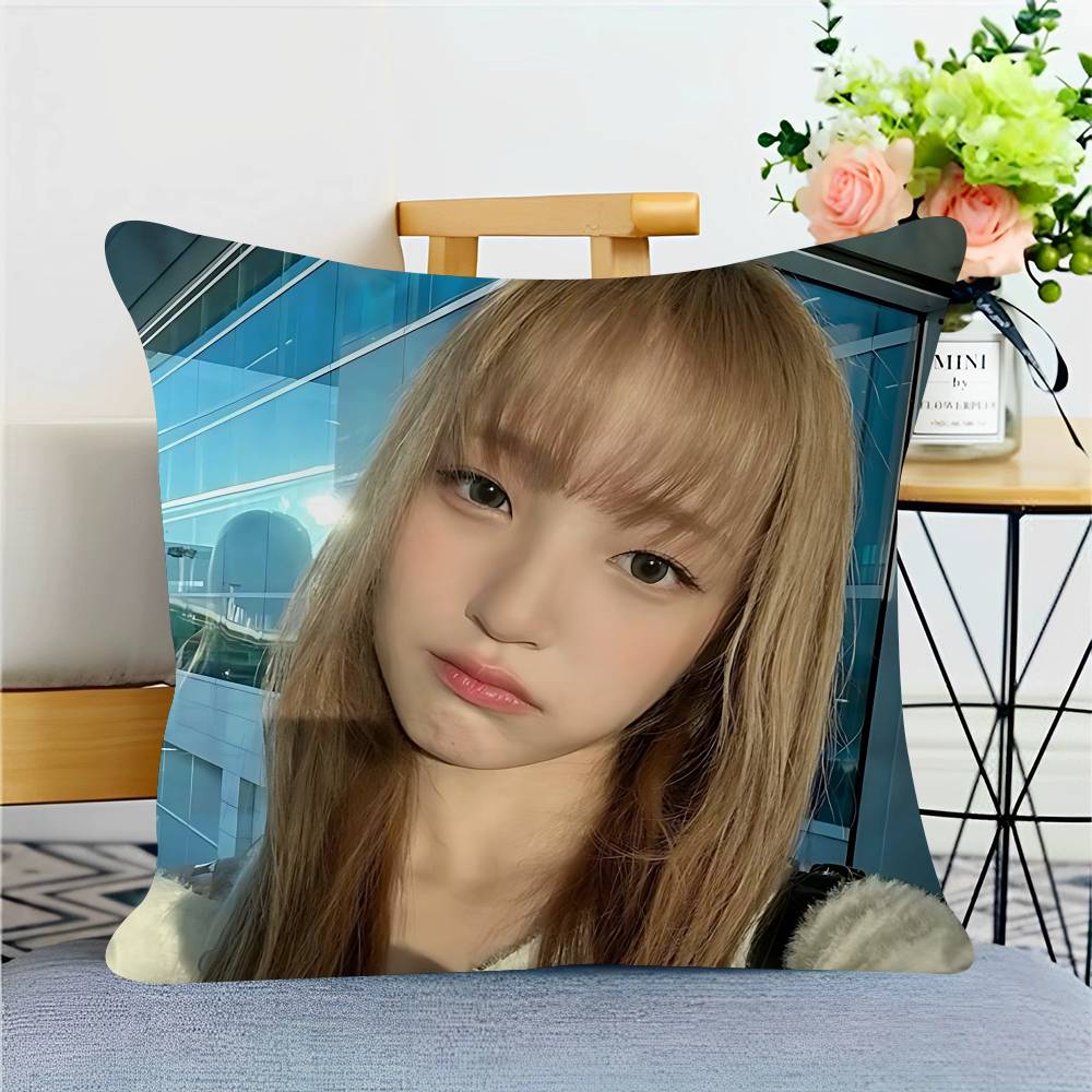Sängerin Y-YUNHA Kissenbezug Toon Geschenk Kissenhülle Schlafzimmer Zuhause Sofa Stuhl Sitz Dekor Kissenbezug