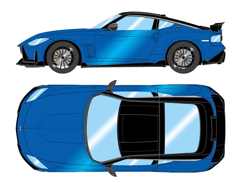 Make up EIDOLON Impul Fairlady Z 2023 Seiran Black Finished Model EM797A 1/43 Blue/Super