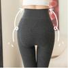 High Waist Cotton Vertical Stripe Fleece Lined Thickened Leggings Women's Autumn Winter Pantyhose One Piece Pants