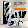 Magsafe Magnetic Metal Holder With Tempered Glass Flim Full Protect case For Huawei Mate X6 Spring Hinge Folded Cover