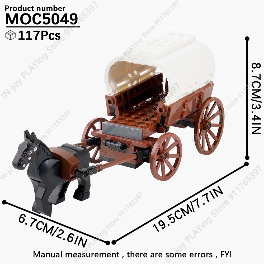 MOOXI Medieval Building Blocks Set Military War Castle Knight Carriage Crossbow Siege Vehicles Model MOC Bricks Toy For Boy Gift