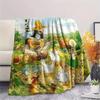 Pettson and Findus2 Flannel Blanket, High Quality Comfortable for All Seasons, Home Decor, Warmth and Comfort
