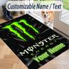 Benutzerdefinierter Teppich mit Aufdruck Monster Energy Rutschfester Bodenbelag Für Heimzimmerdekoration
