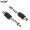 10pcs 6.5mm To 3.5mm Jack Sound Mixer Microphone Connector Converter Adapter Audio& Video Cables Connector Converter