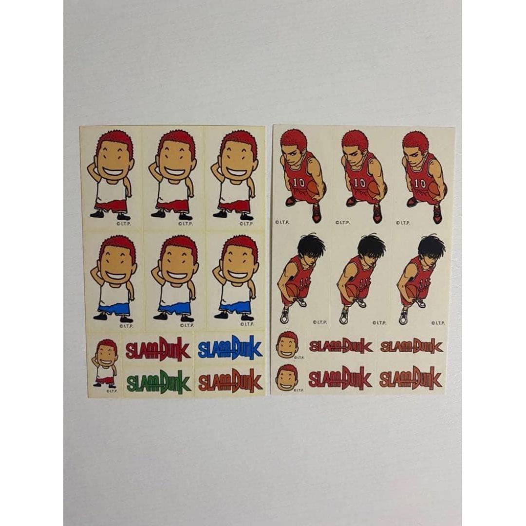 Used Slam Dunk Seal Sticker Hanamichi Sakuragi Kaede Rukawa Original item