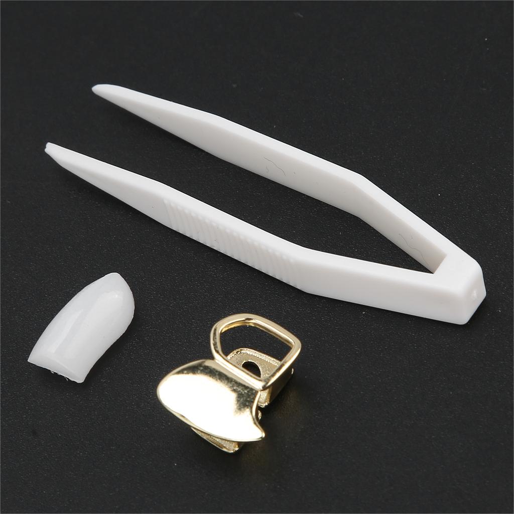 Fashionable Brass Hollow Hip Hop False Tooth Halloween Festival Hip Hop Tooth Decoration