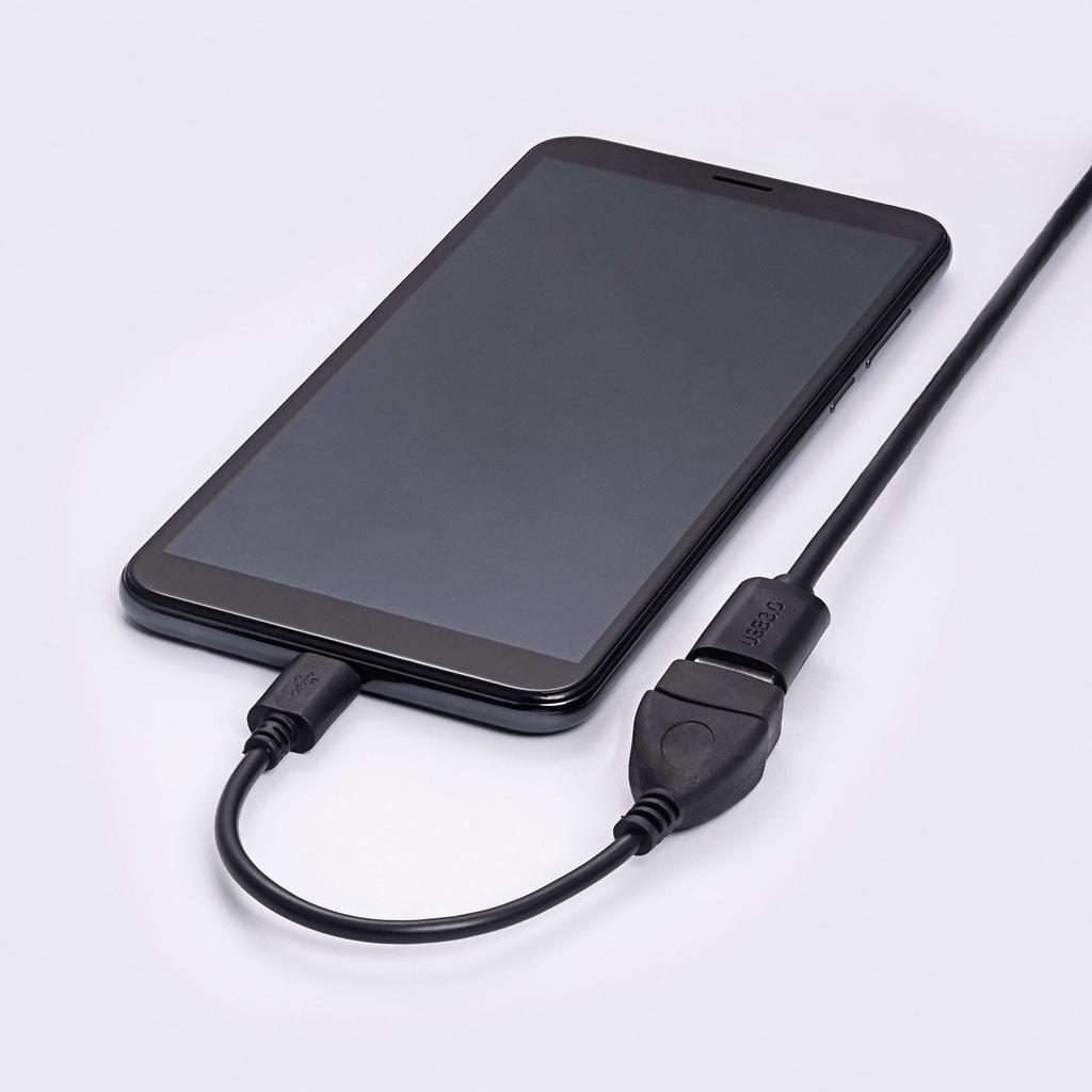 Akyga Ak-Ad-09 Adapter With Micro Usb B (Male) / Usb A (Female) Otg Cable 15Cm