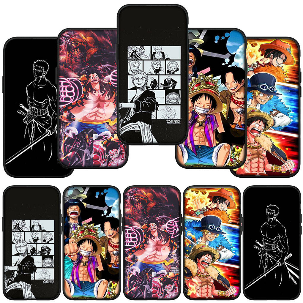 Coque de téléphone pour iPhone 17 15 16 Plus Redmi Note 14 12 11 13 Pro Max Huawei P30 P20 Lite OPPO A60 A40 A80 A18 A16 A54 Roronoa Zoro Luffy One Piece Cover