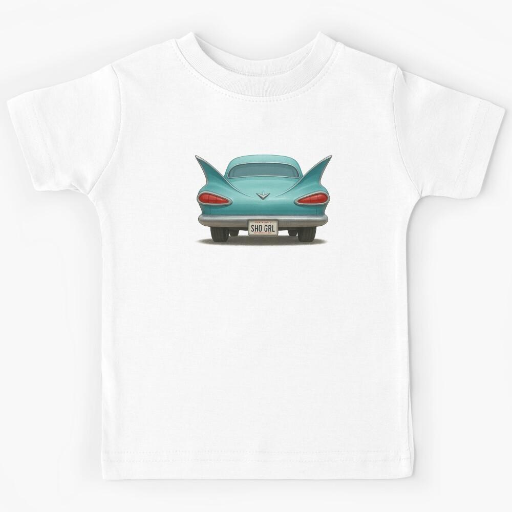 Flo “Sho Grl” Car Back View – Cars Inspired Design Kids T-Shirt 100