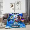 Hit Anime M-Metal C-Cardbot Throw Lightweight 240G Flannel Blanket Soft Skin-Friendly For Summer Cooling
