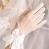 Women's Vintage Lace Bow Gloves for Evening Party Prom
